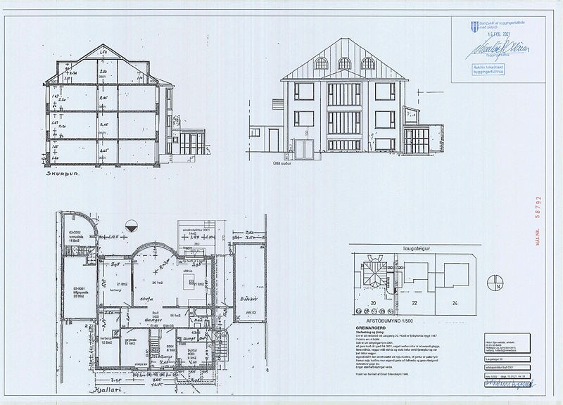 Breyting á íbúð í kjallara, 2021